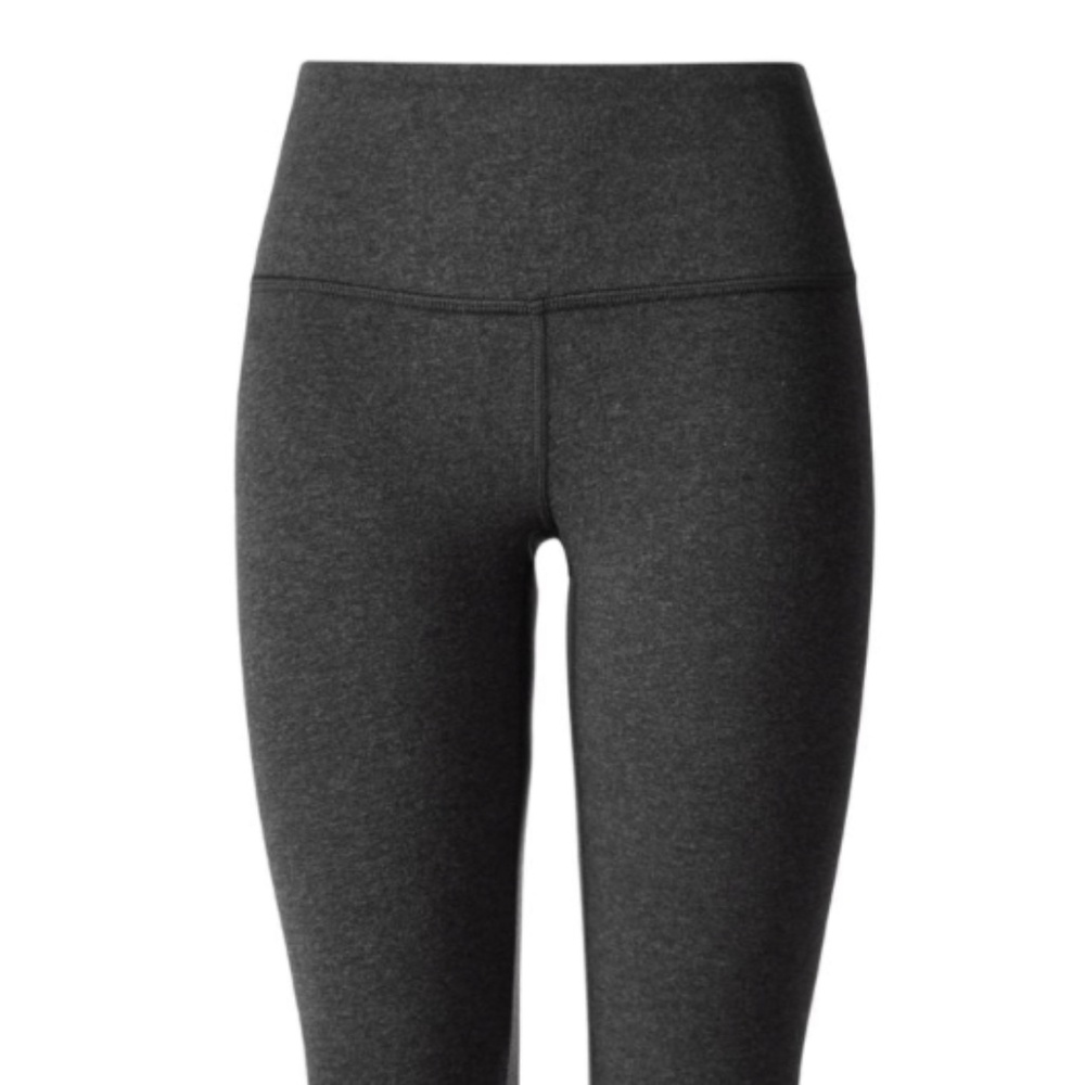 Lululemon Wunder Under Crop Heathered Black Size 8 & 10